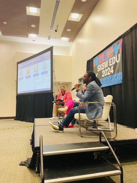 Principal James Allrich presents at SXSW EDU last year.