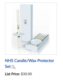 NHS Candle Wax Protector Set