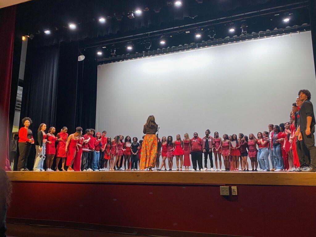 To celebrate the impact of Black Americans on U.S. culture, students choreographed and performed each act.